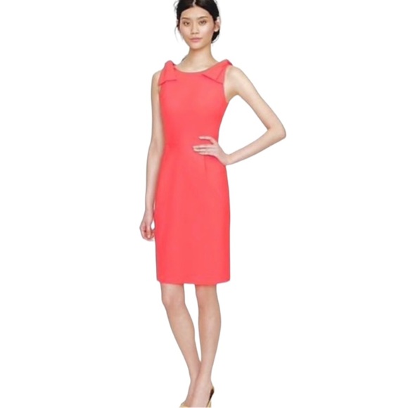 J. Crew Pink Origami Bow Detail Sleeveless Sheath Dress - 12 - Picture 15 of 15